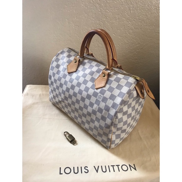 Louis Vuitton Handbags - ✨Louis Vuitton Speedy 30 Damier Azur with Lock/Key